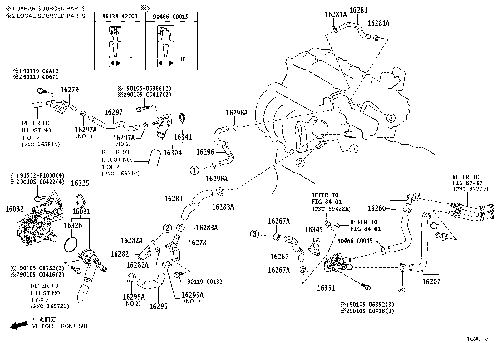 16032-F0030 HOUSING SUB-ASSY, WATER INLET W/WATER PUMP product image