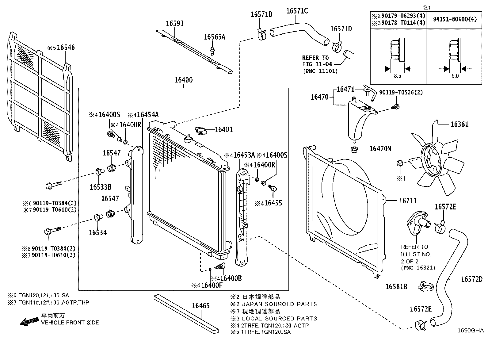 16400-0C540 RADIATOR ASSY product image