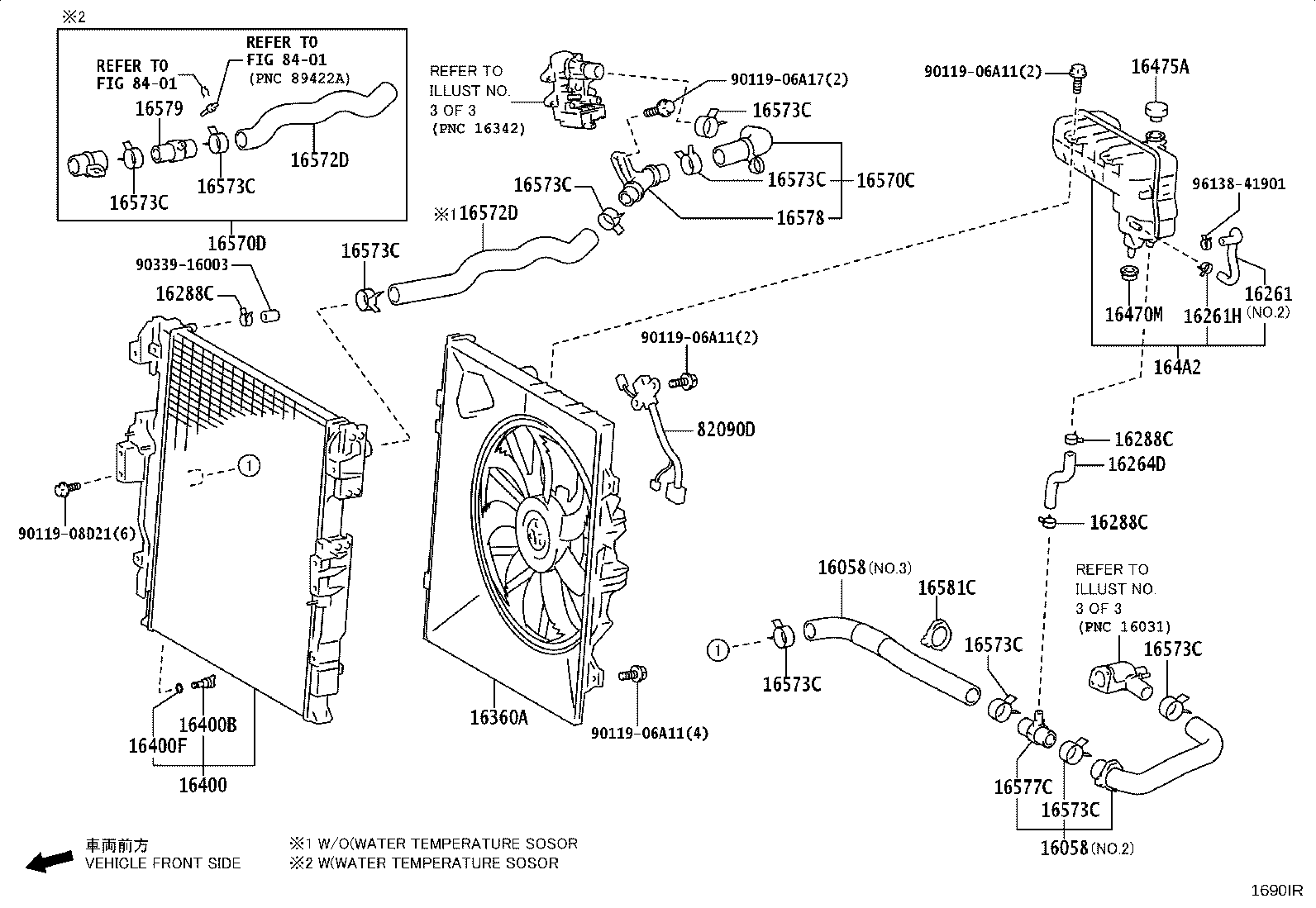 16058-25080 HOSE SUB-ASSY, RADIATOR, NO.2 product image