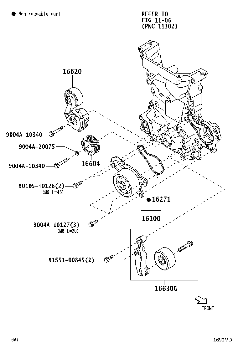16100-B9710 PUMP ASSY, ENGINE WATER product image