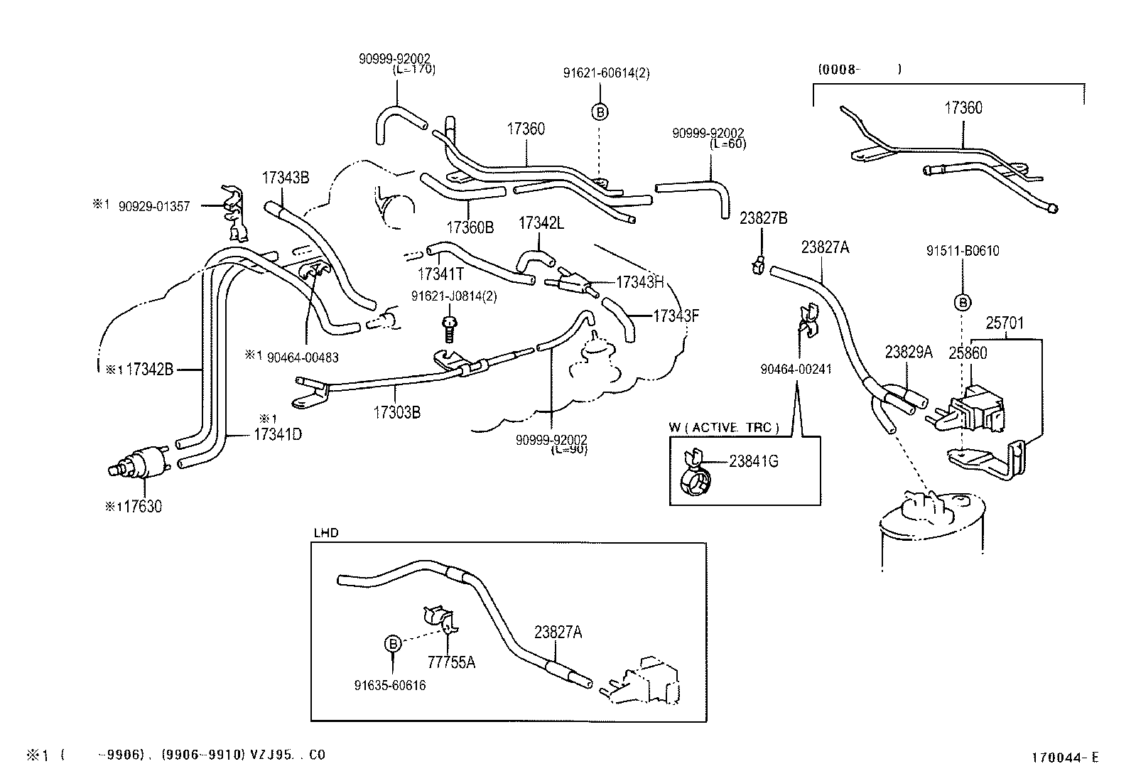 23841-62040 CLAMP, FUEL HOSE product image