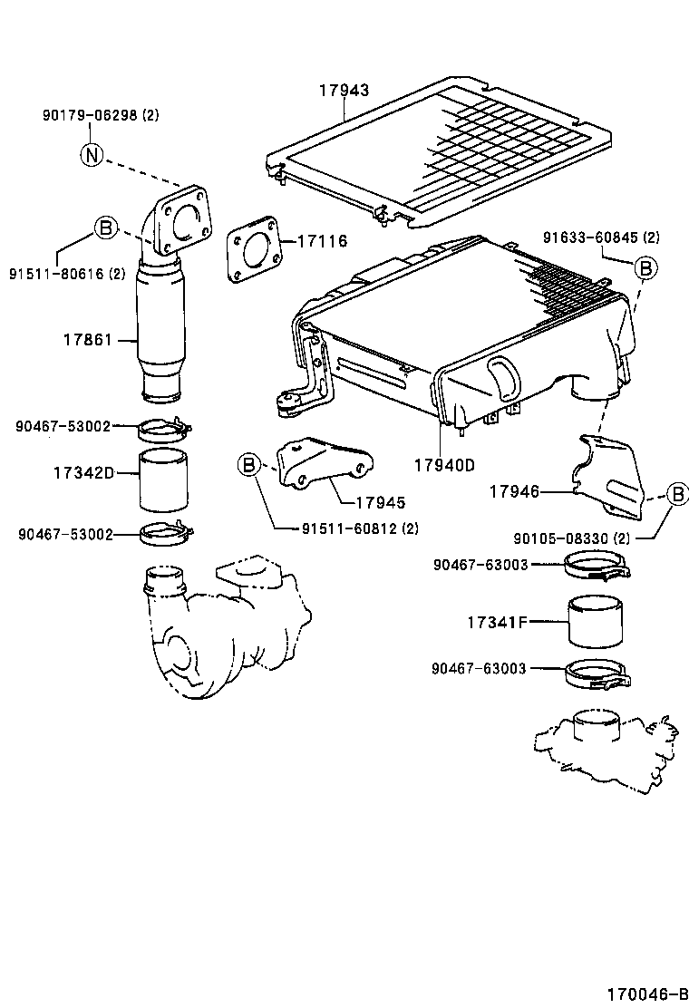 17705-62060 CAP SUB-ASSY, AIR CLEANER product image