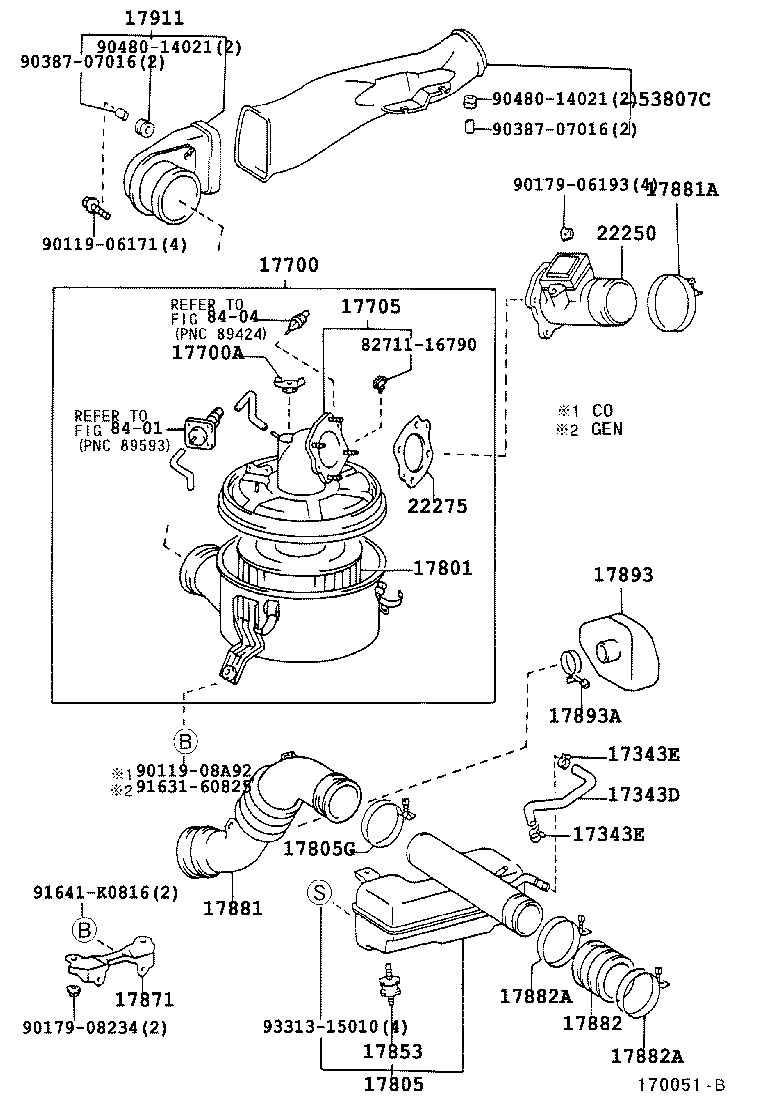 17705-62060 CAP SUB-ASSY, AIR CLEANER product image