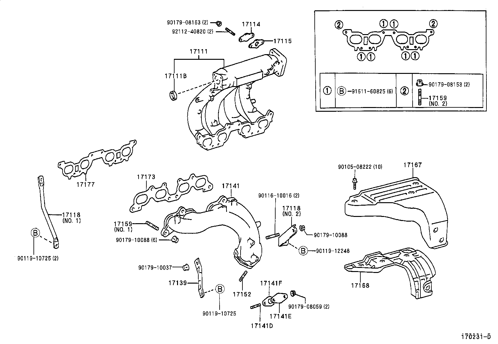 90126-10030 BOLT, STUD(FOR MANIFOLD TO CYLINDER HEAD) product image