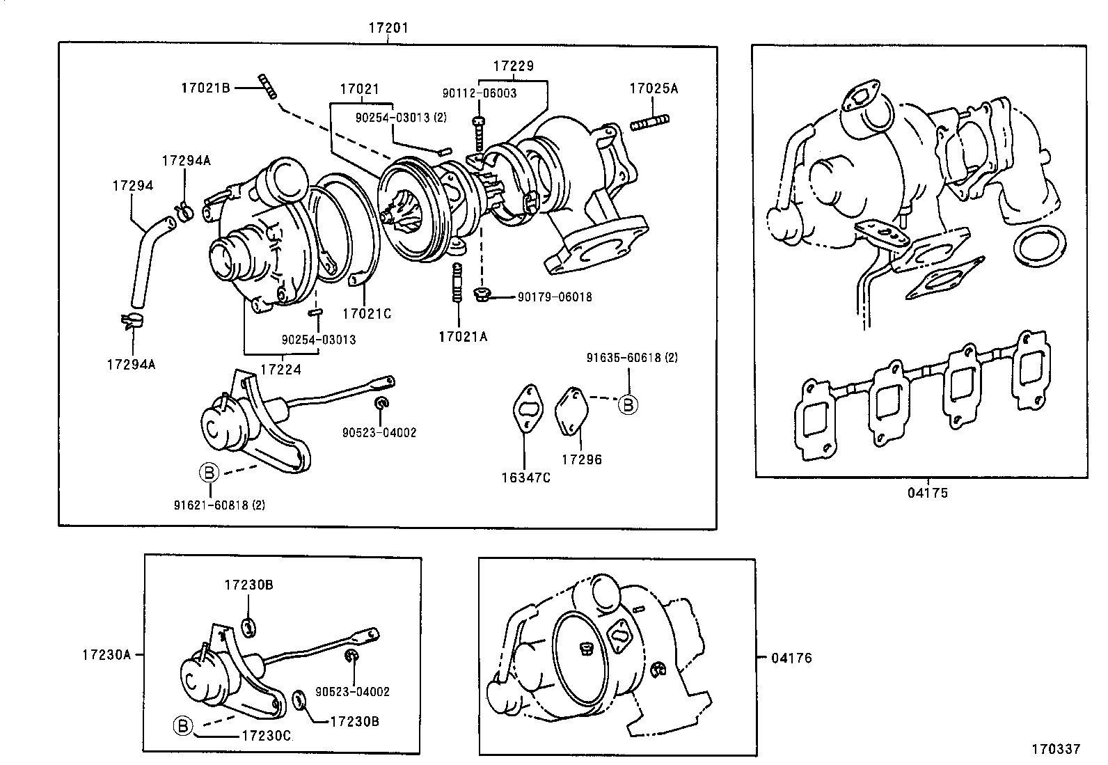 17141-64260 MANIFOLD, EXHAUST product image