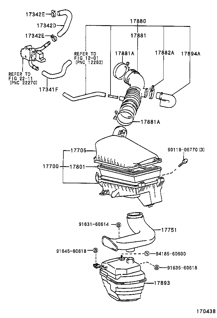 17705-16490 CAP SUB-ASSY, AIR CLEANER product image