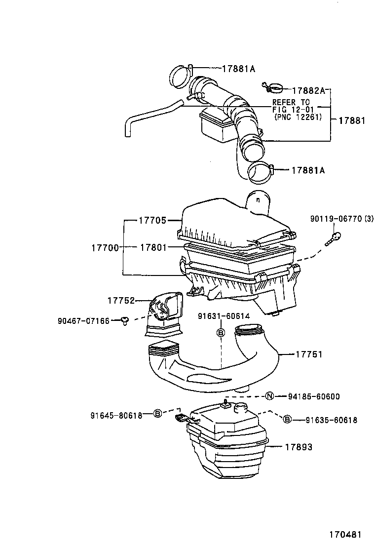17750-11010 INLET, AIR CLEANER, NO.1 product image