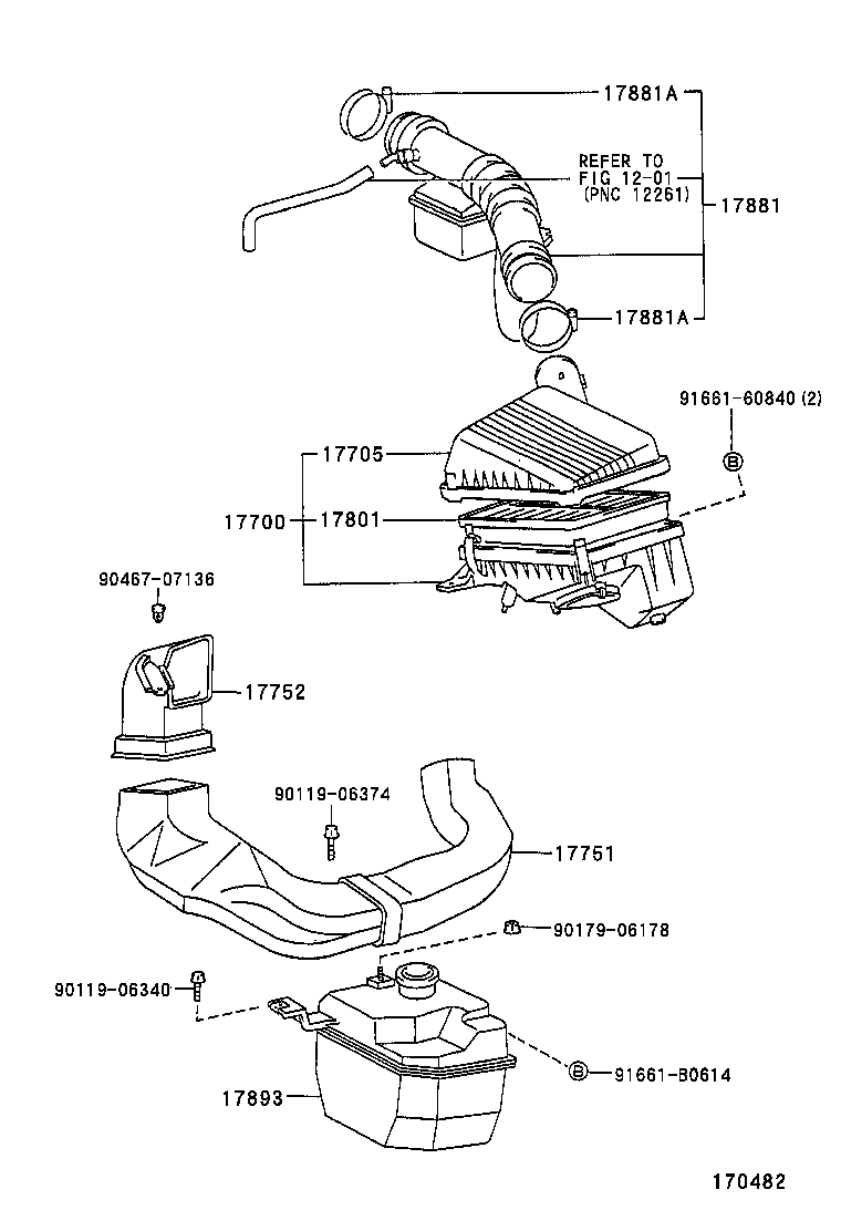 17750-11010 INLET, AIR CLEANER, NO.1 product image