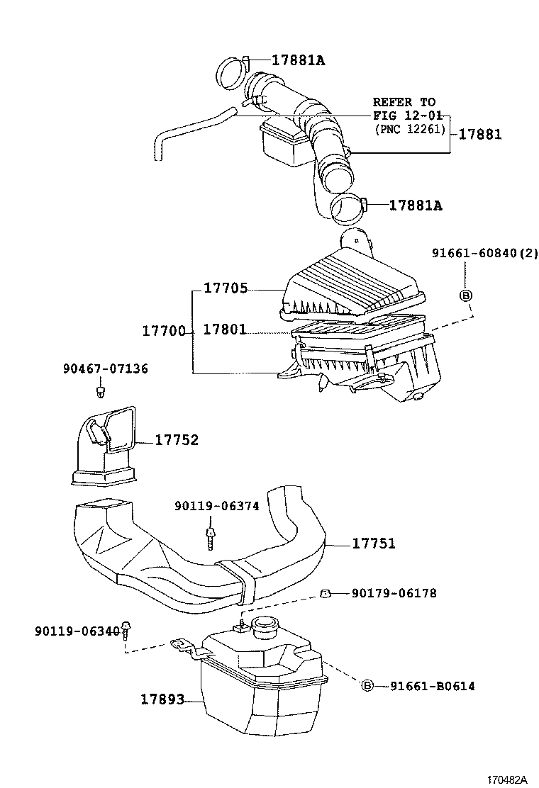17705-16490 CAP SUB-ASSY, AIR CLEANER product image