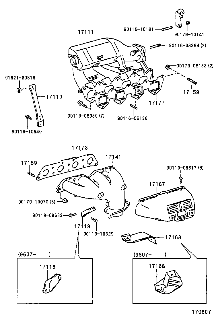 17101-15070 MANIFOLD, INTAKE product image