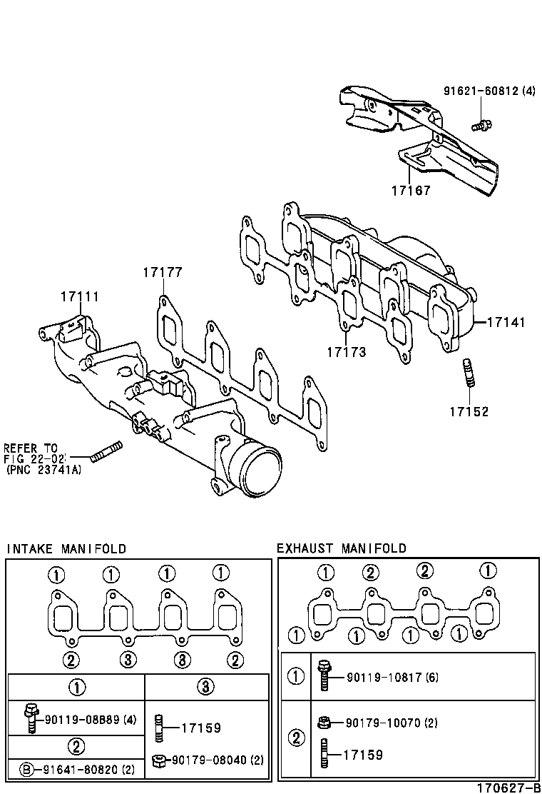 17101-15070 MANIFOLD, INTAKE product image