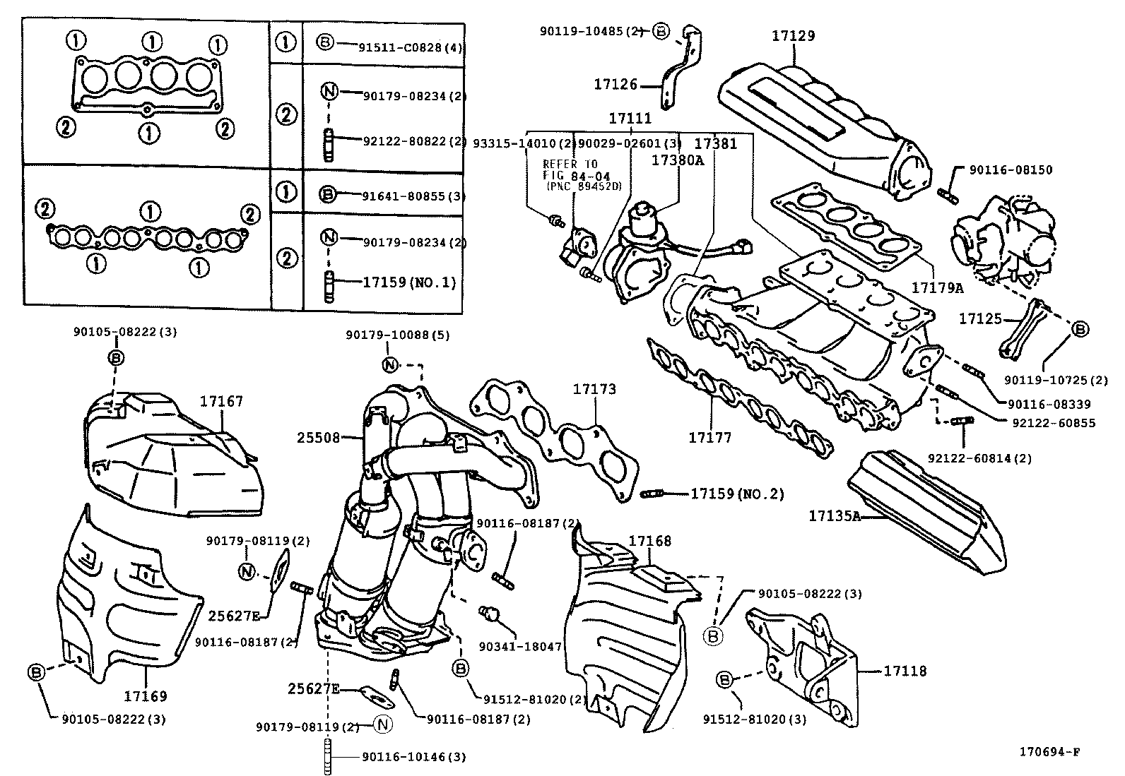90126-08025 BOLT, STUD(FOR MANIFOLD TO CYLINDER HEAD) product image