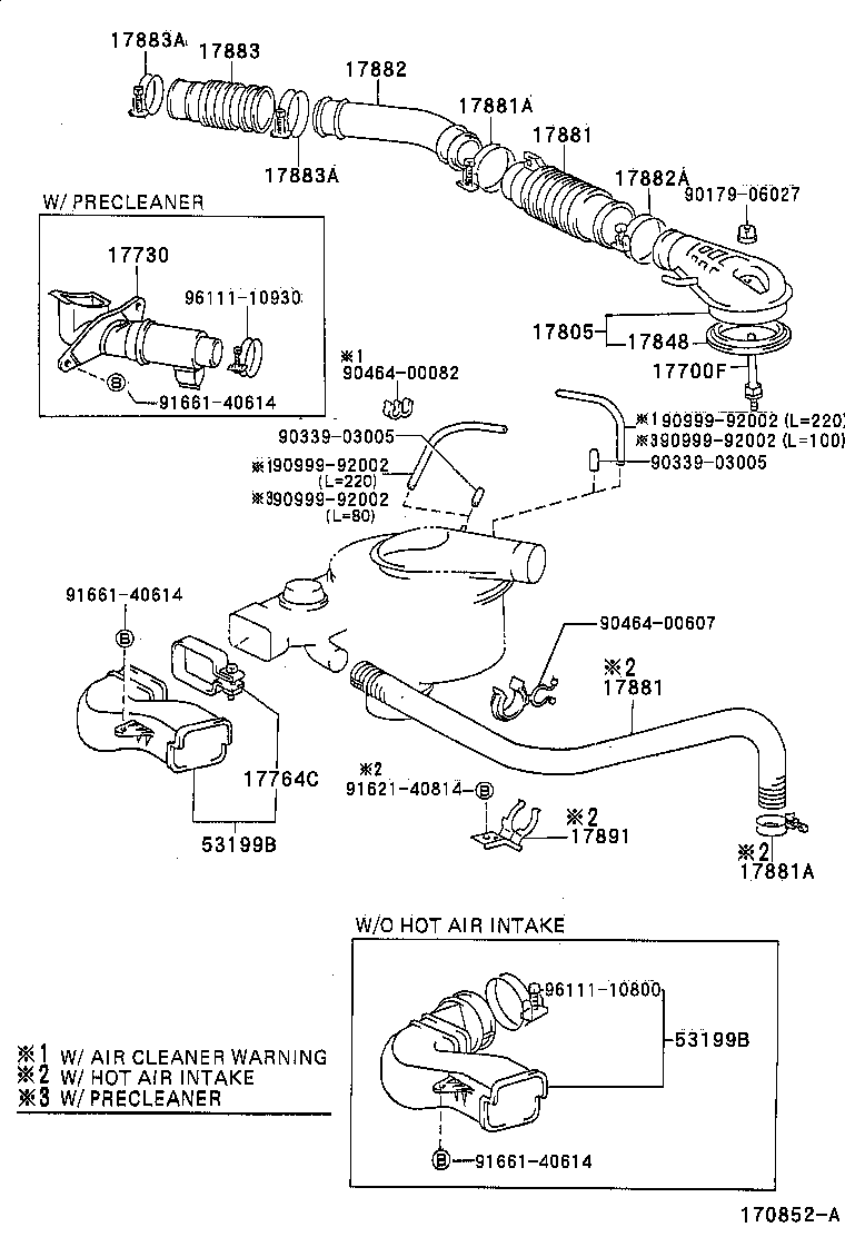 17705-66090 CAP SUB-ASSY, AIR CLEANER product image
