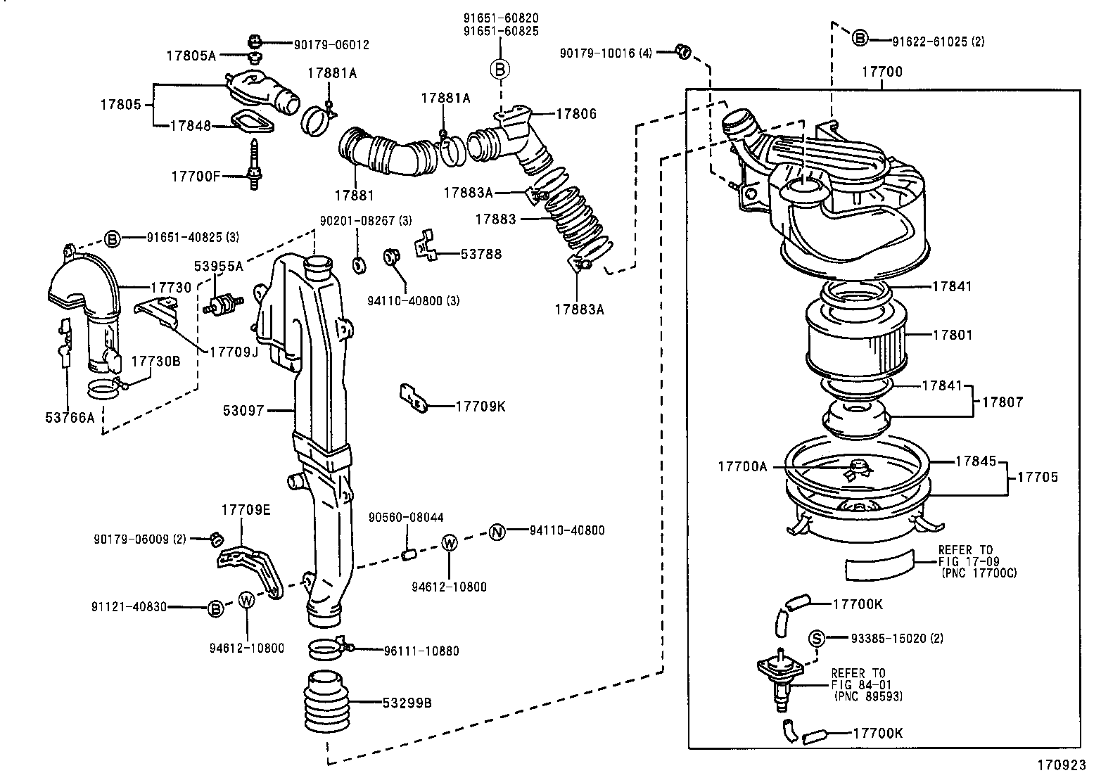17700-58482 CLEANER ASSY, AIR product image