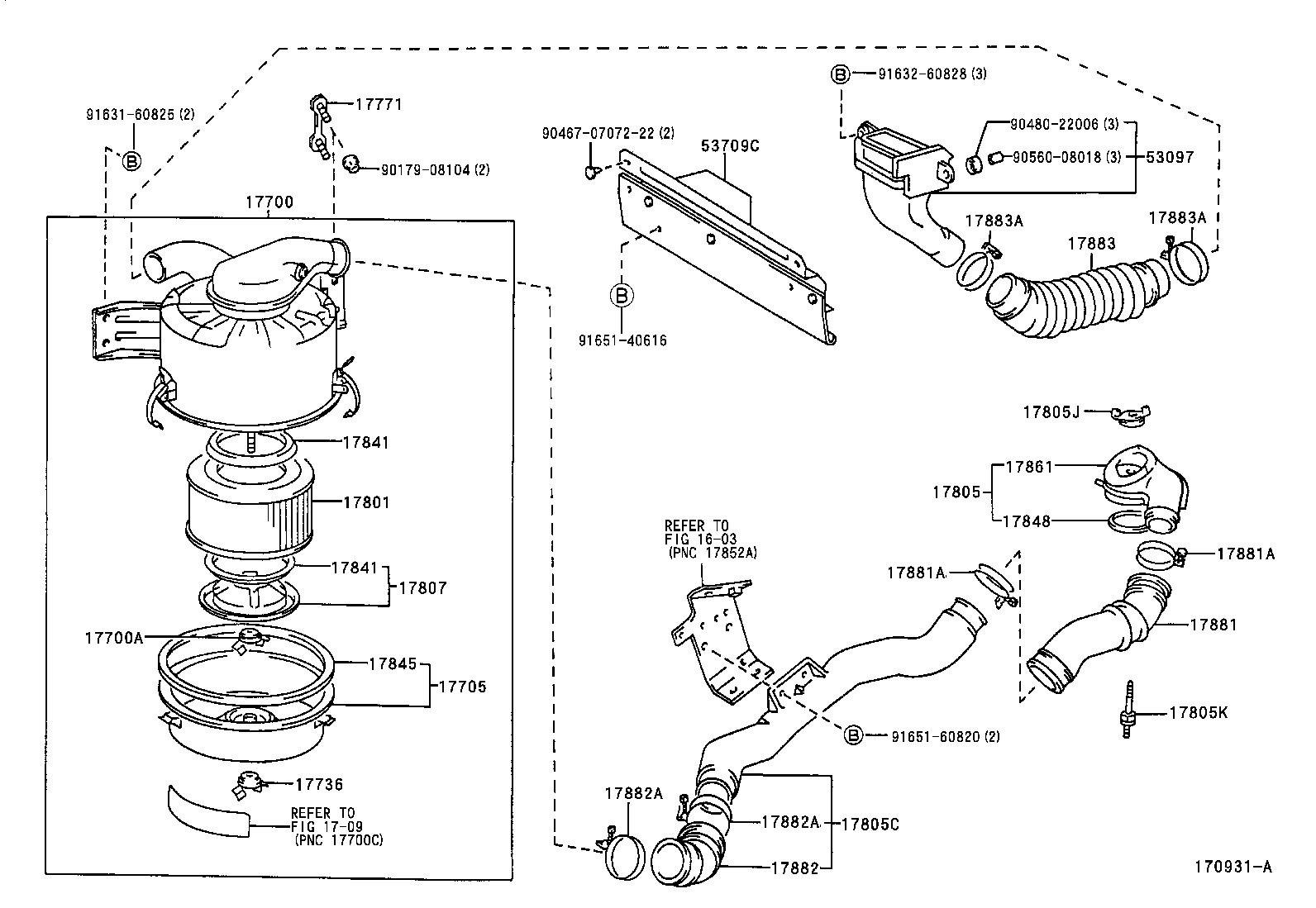 17700-58412 CLEANER ASSY, AIR product image