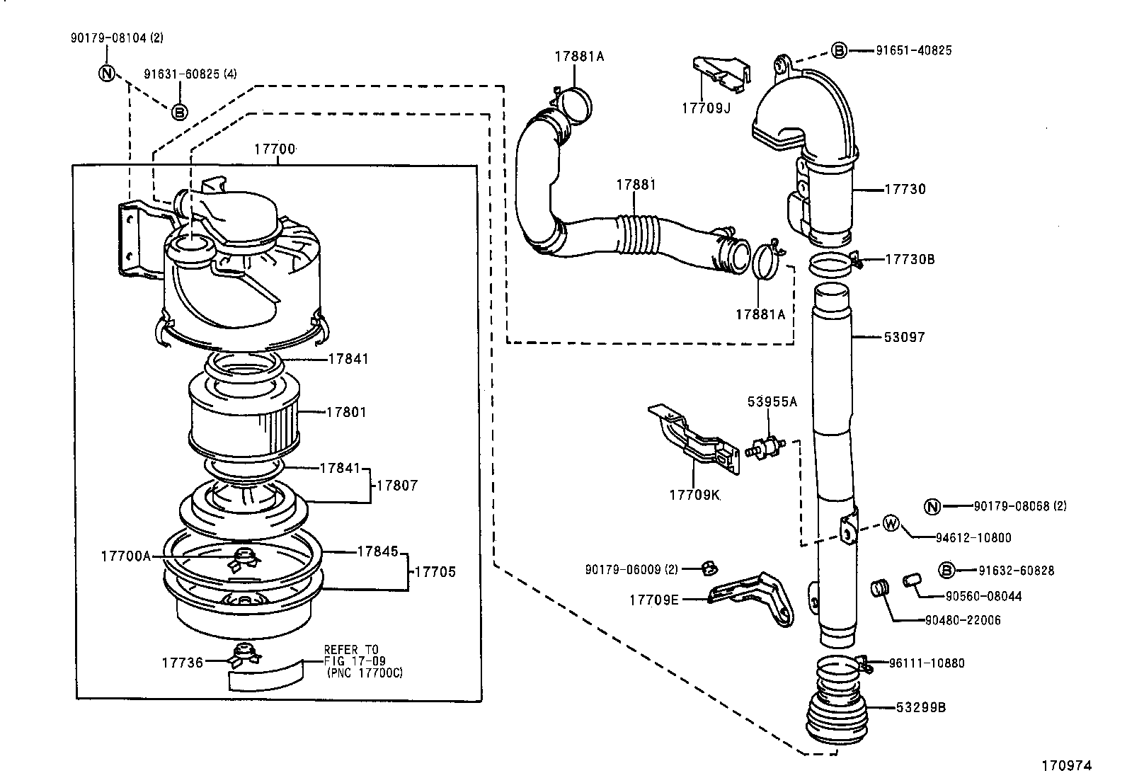 17700-58412 CLEANER ASSY, AIR product image