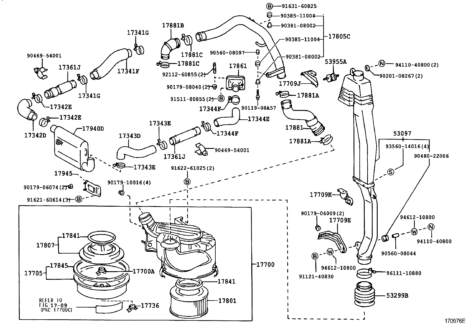 17700-58412 CLEANER ASSY, AIR product image