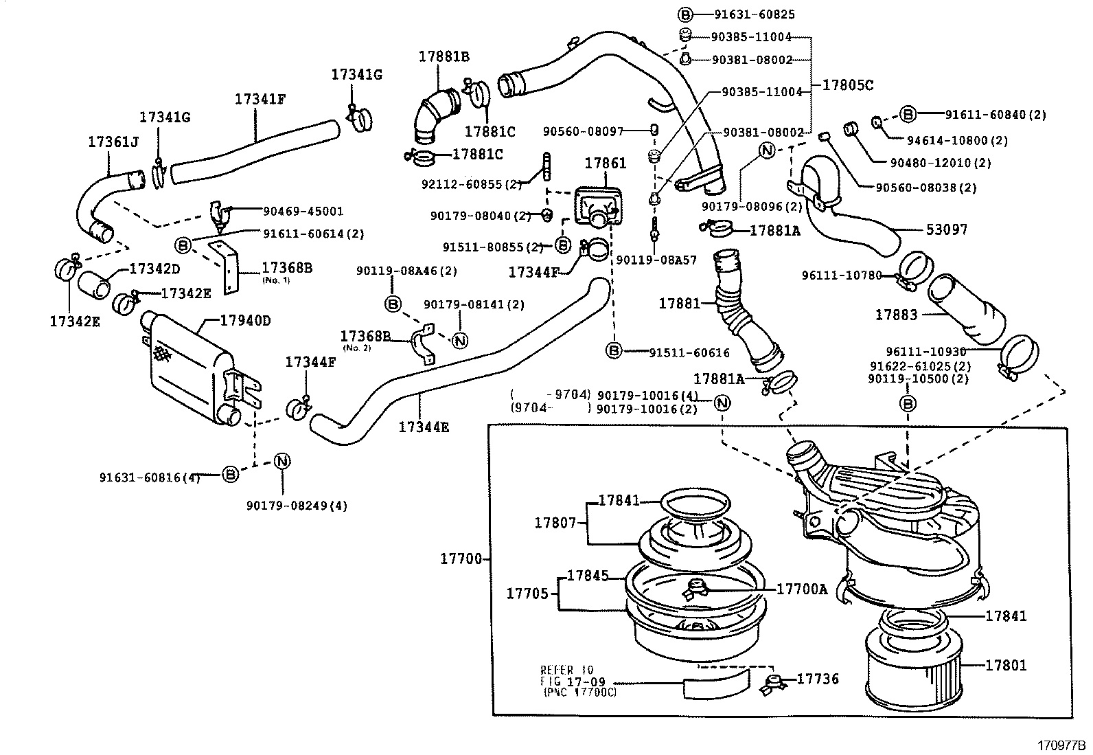17700-58412 CLEANER ASSY, AIR product image