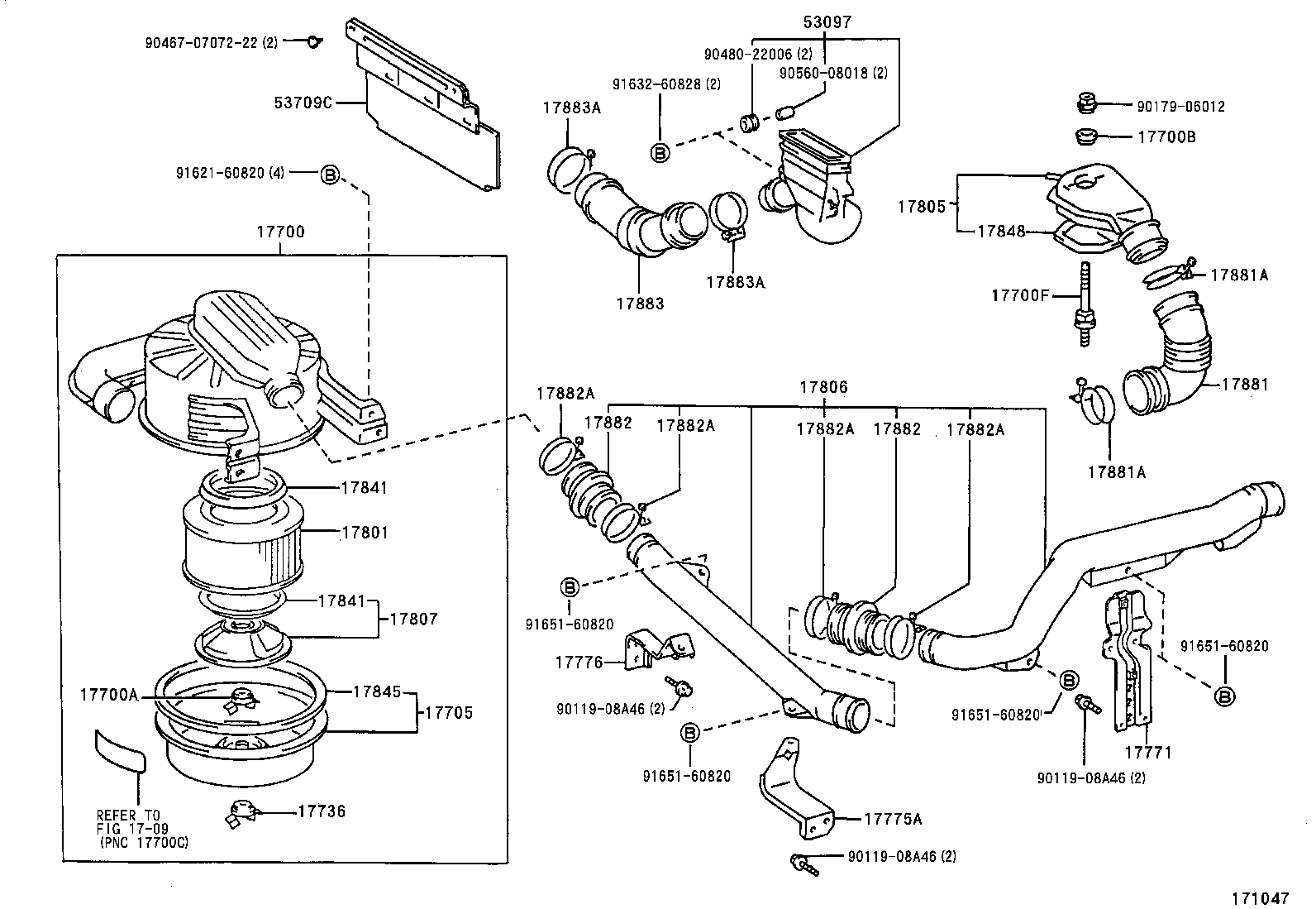 17710-54510 CLEANER ASSY, AIR product image