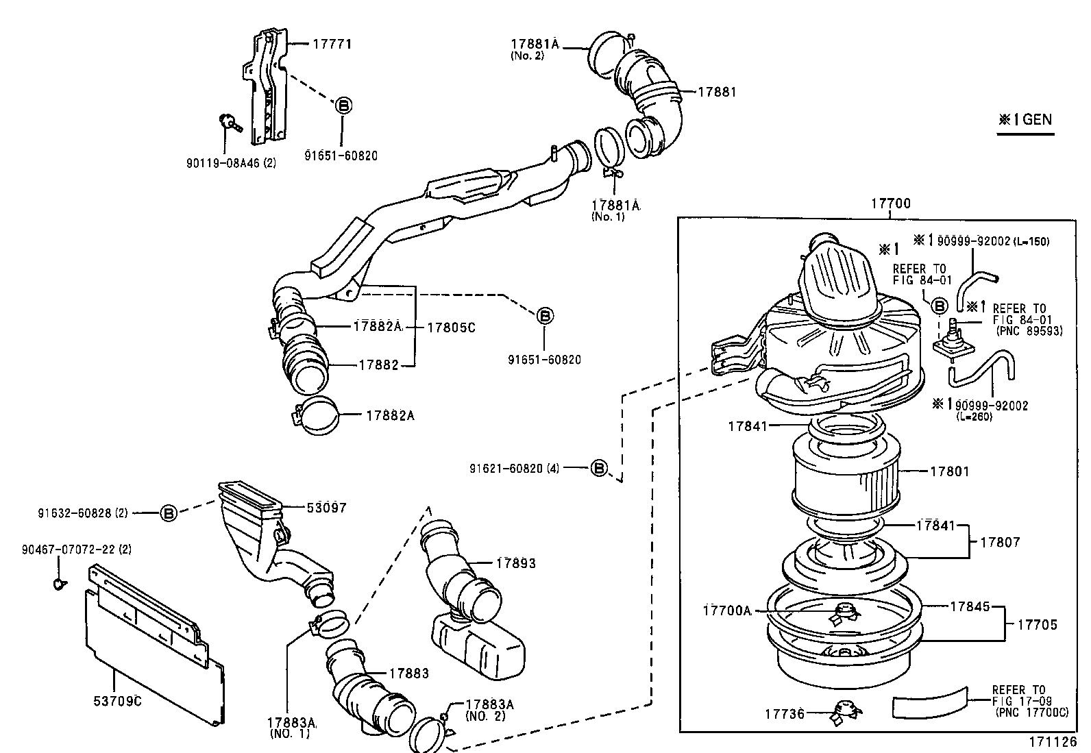 17710-54510 CLEANER ASSY, AIR product image