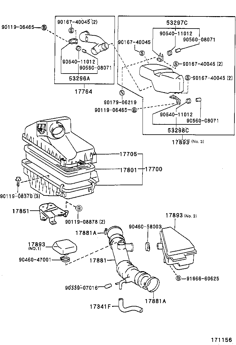 17705-74200 CAP SUB-ASSY, AIR CLEANER product image