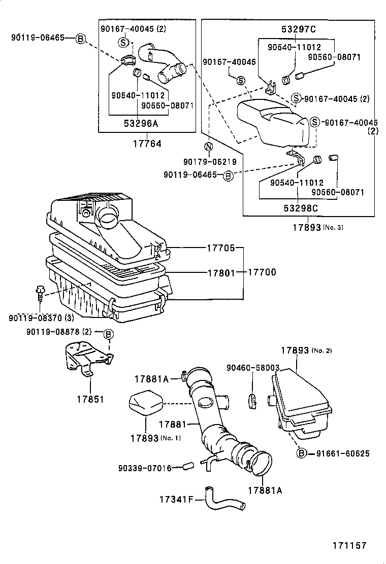 17705-74200 CAP SUB-ASSY, AIR CLEANER product image