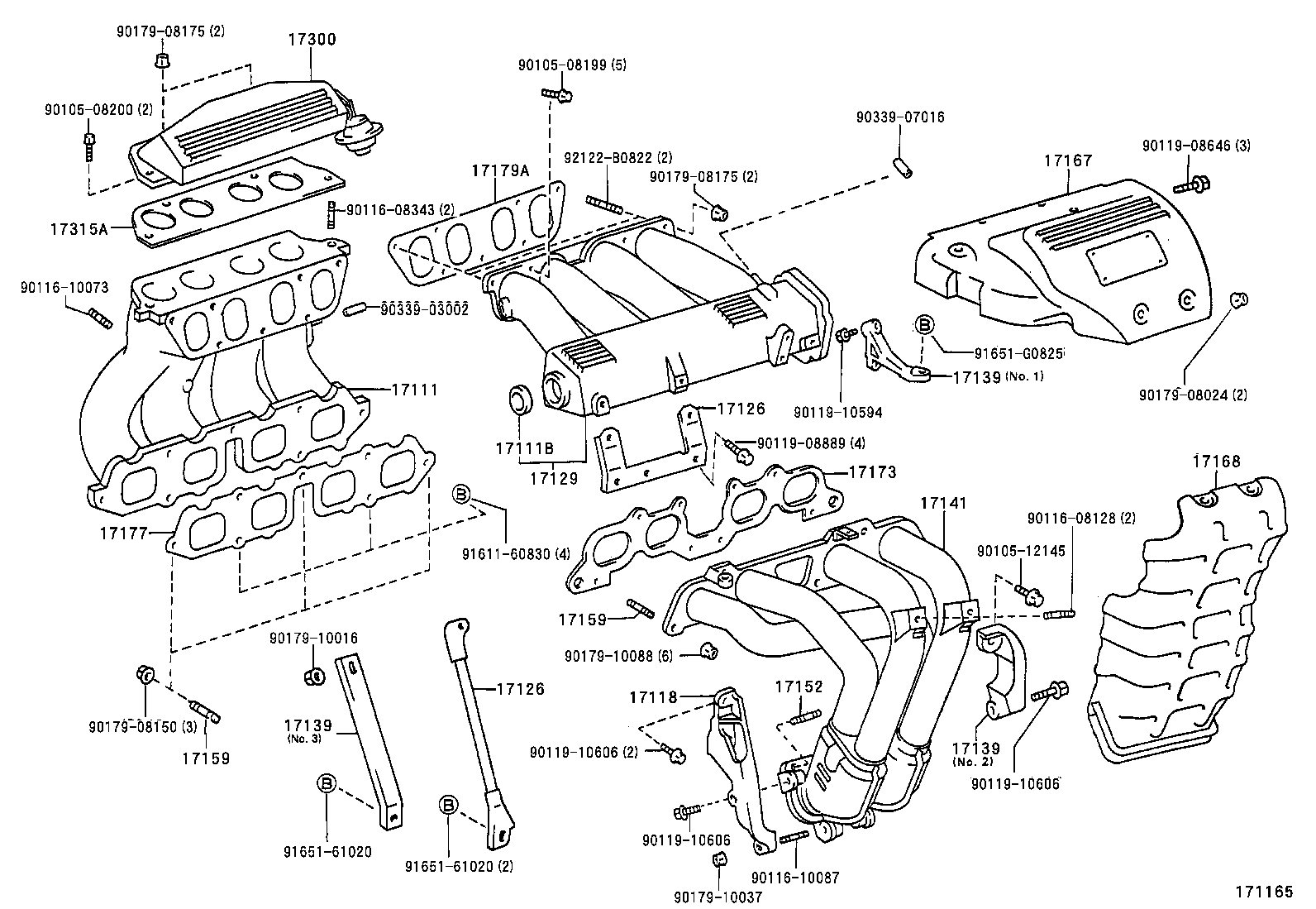90116-10113 BOLT, STUD(FOR MANIFOLD TO CYLINDER HEAD) product image