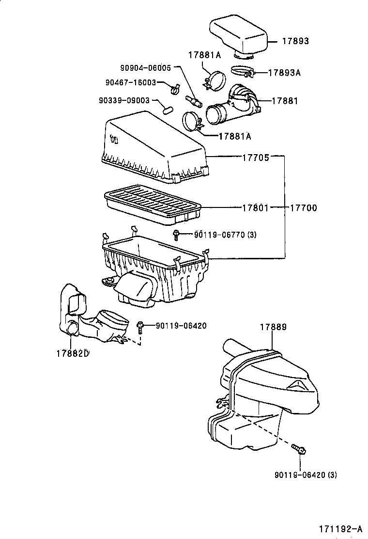 17705-74382 CAP SUB-ASSY, AIR CLEANER product image