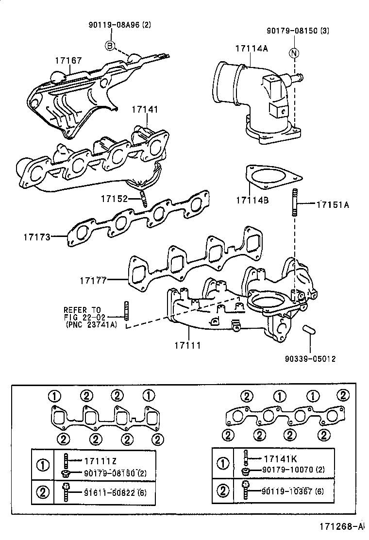 04175-54030 GASKET KIT, TURBOCHARGER product image
