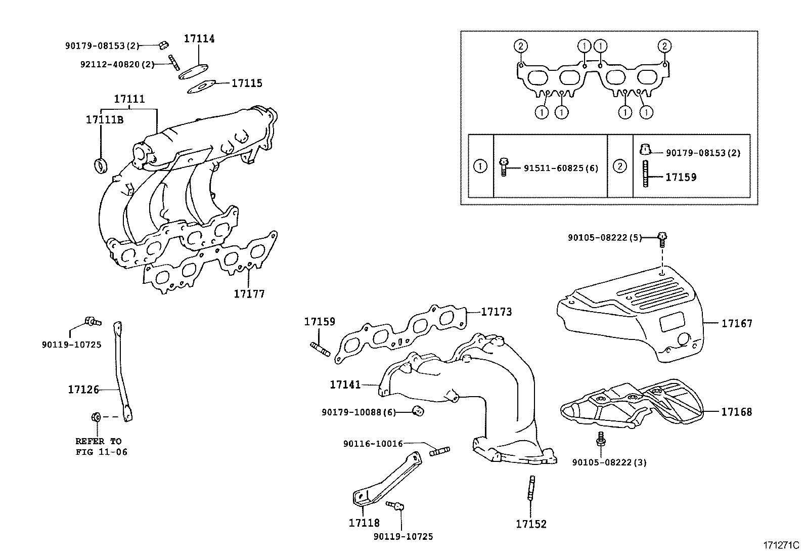 90126-10032 BOLT, STUD(FOR MANIFOLD TO CYLINDER HEAD) product image