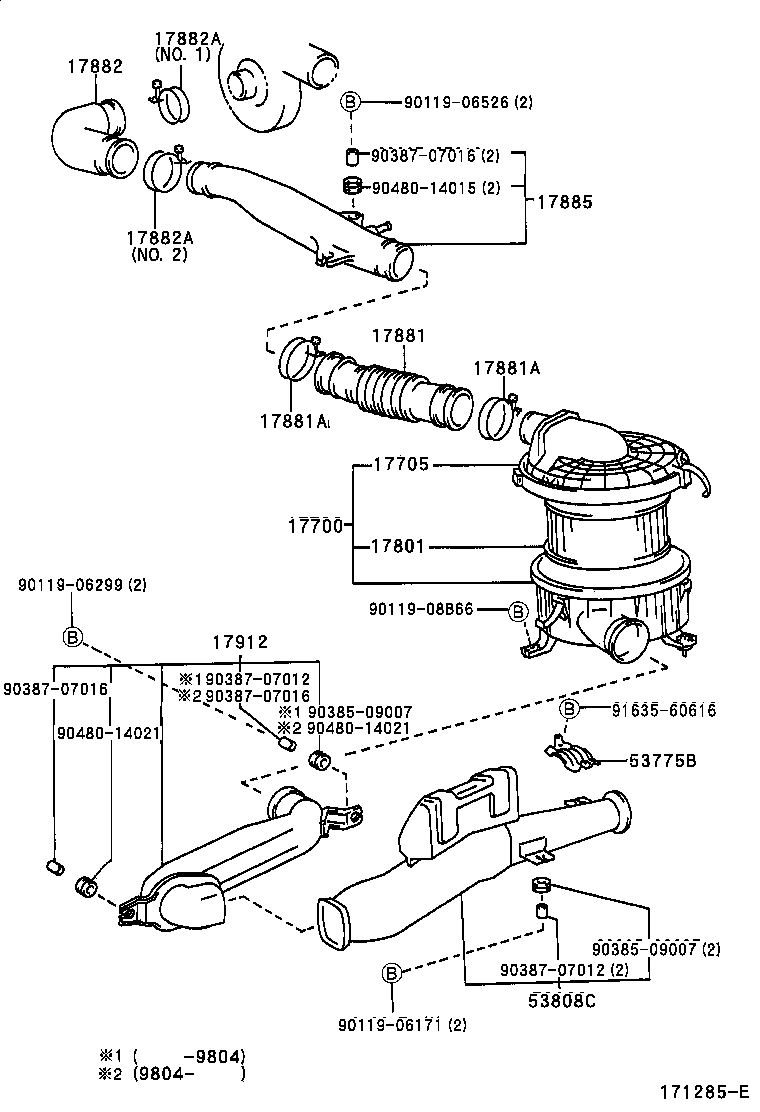 17342-30050 HOSE, AIR, NO.2 product image