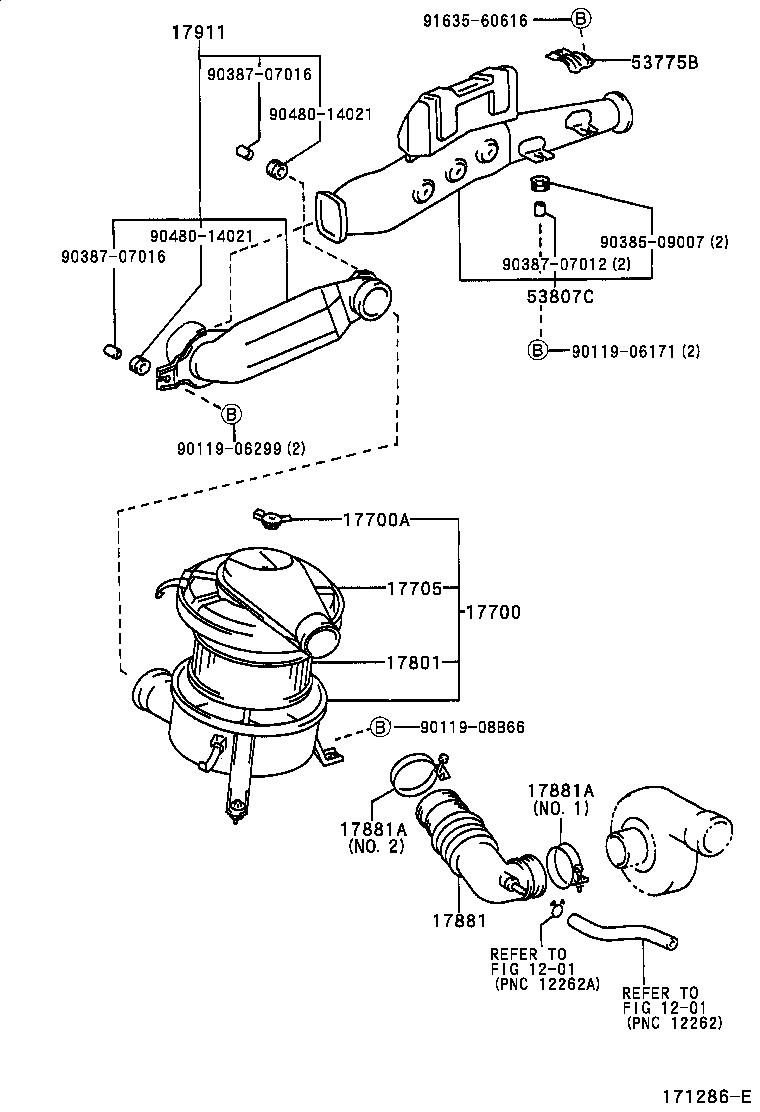 17342-30050 HOSE, AIR, NO.2 product image