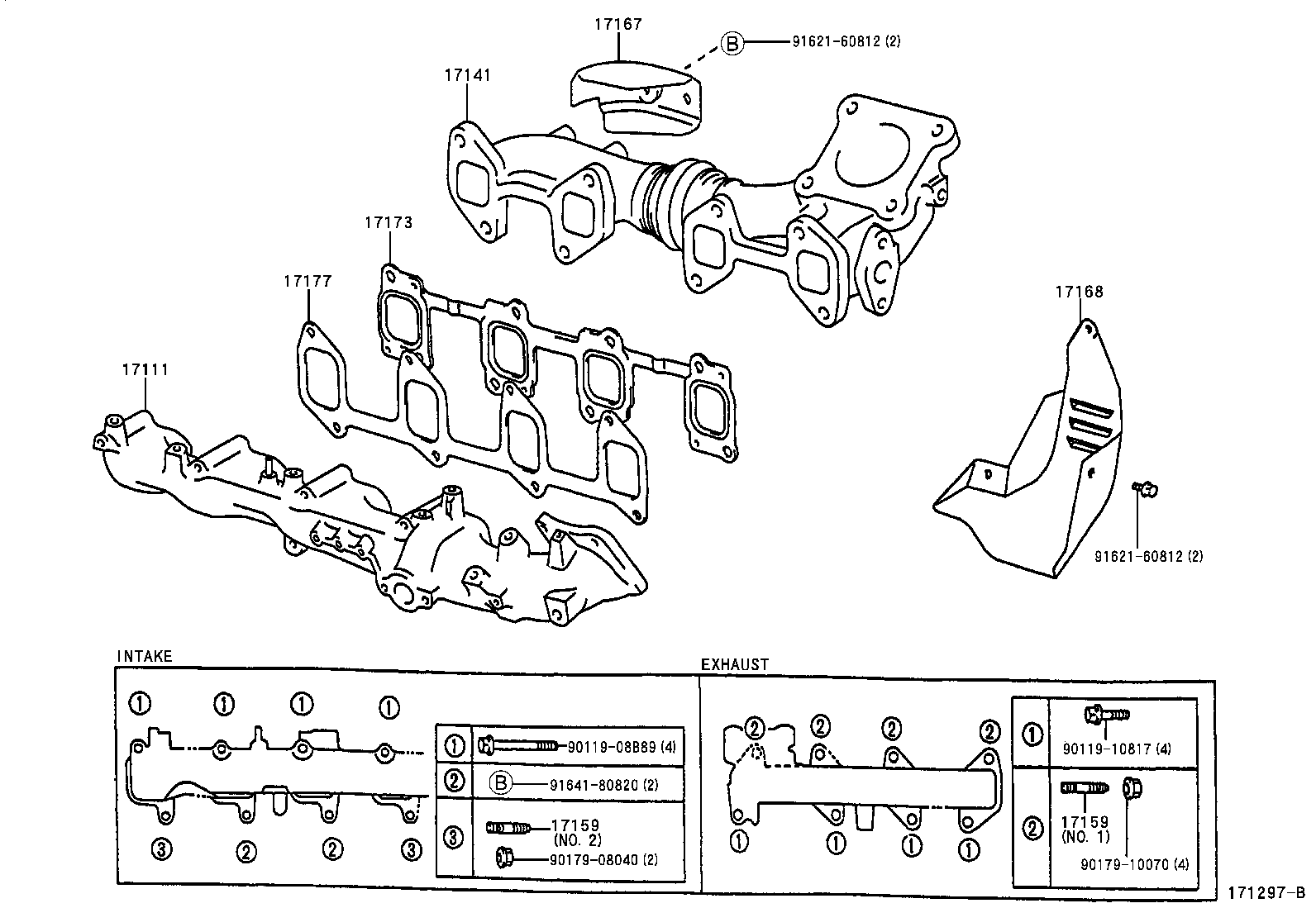90126-08025 BOLT, STUD(FOR MANIFOLD TO CYLINDER HEAD) product image