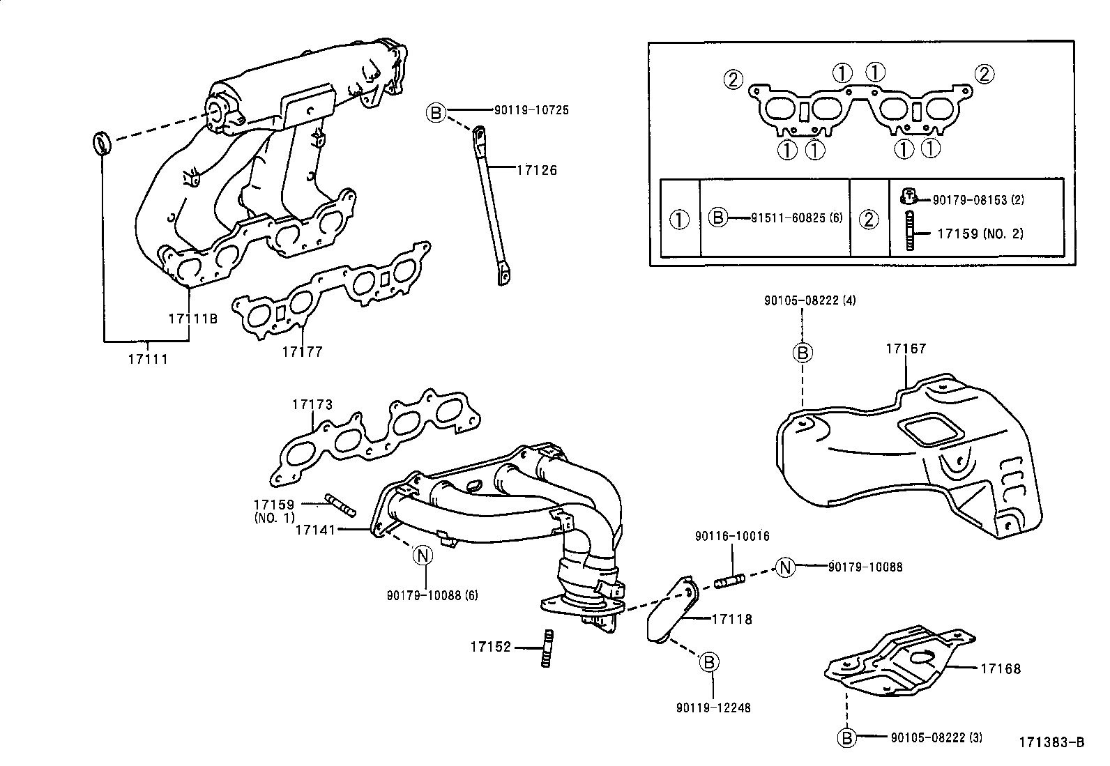 17101-02110 MANIFOLD, INTAKE product image