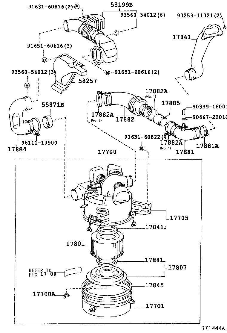 90460-63010 CLAMP OR CLIP(FOR AIR HOSE, NO.1) product image