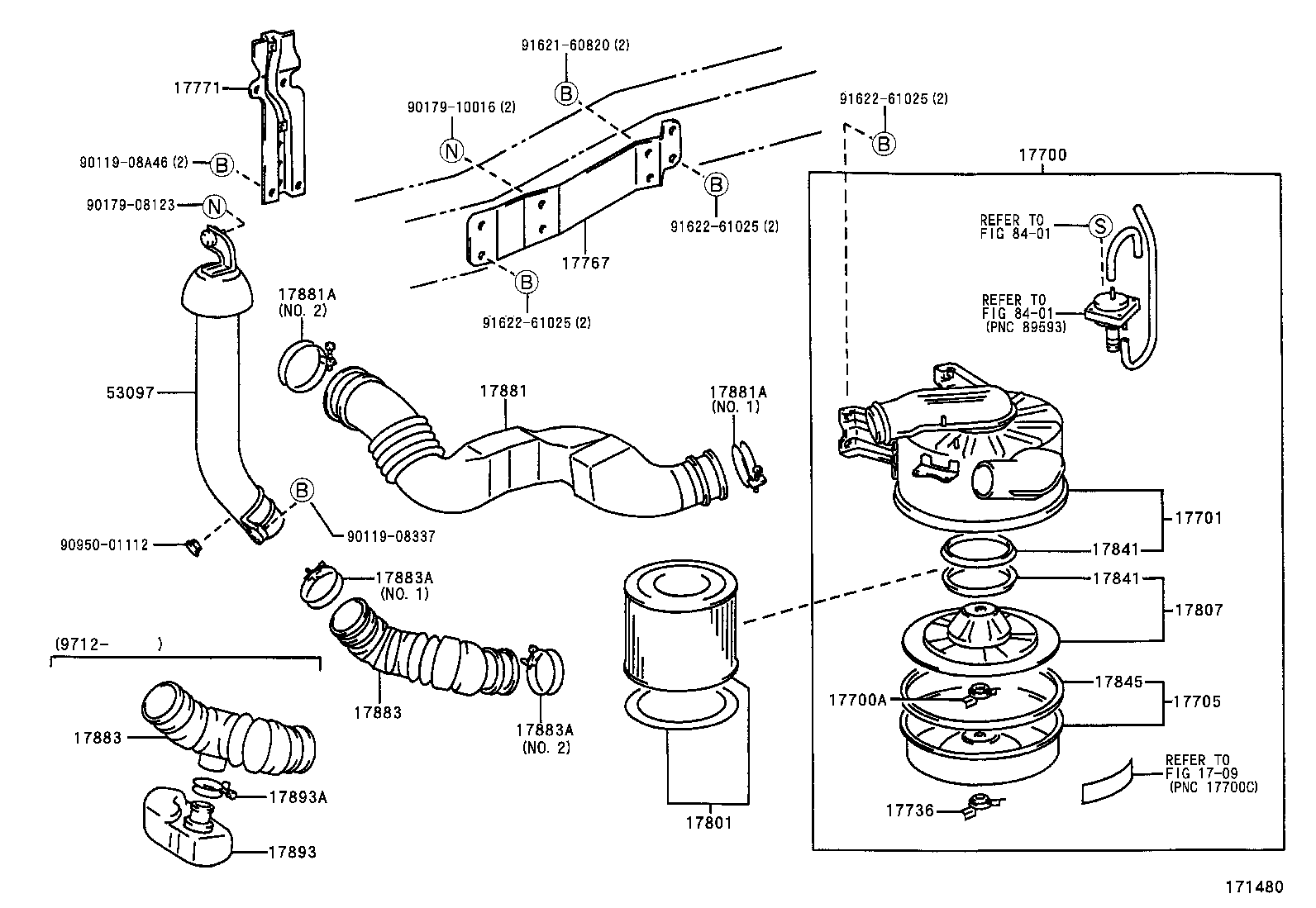 17710-54510 CLEANER ASSY, AIR product image