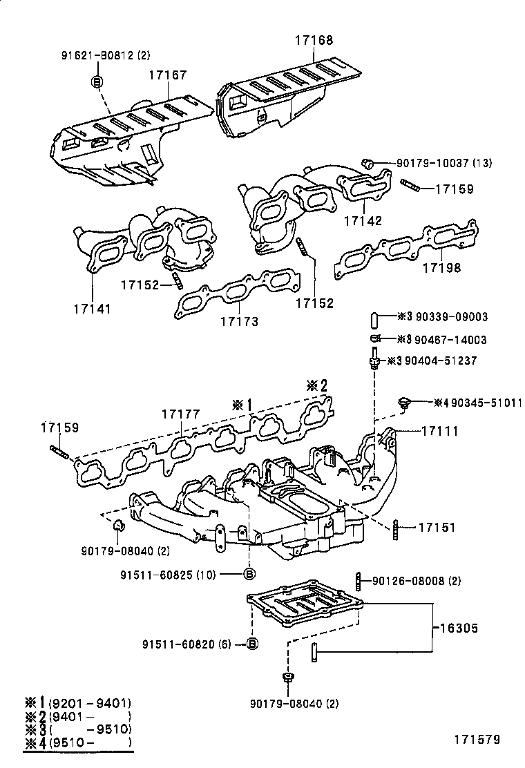 17167-17022 INSULATOR, EXHAUST MANIFOLD HEAT, NO.1 product image