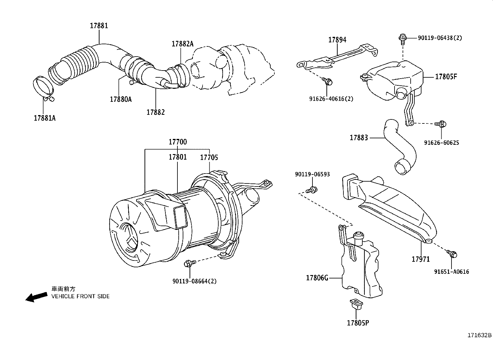 17700-70210 CLEANER ASSY, AIR product image