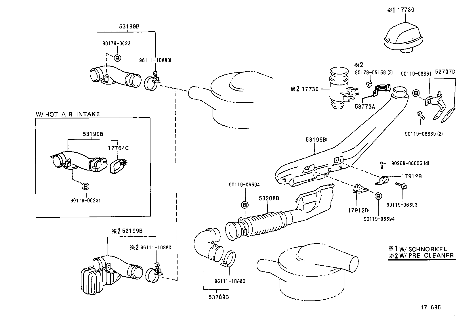 17700-66071 CLEANER ASSY, AIR product image