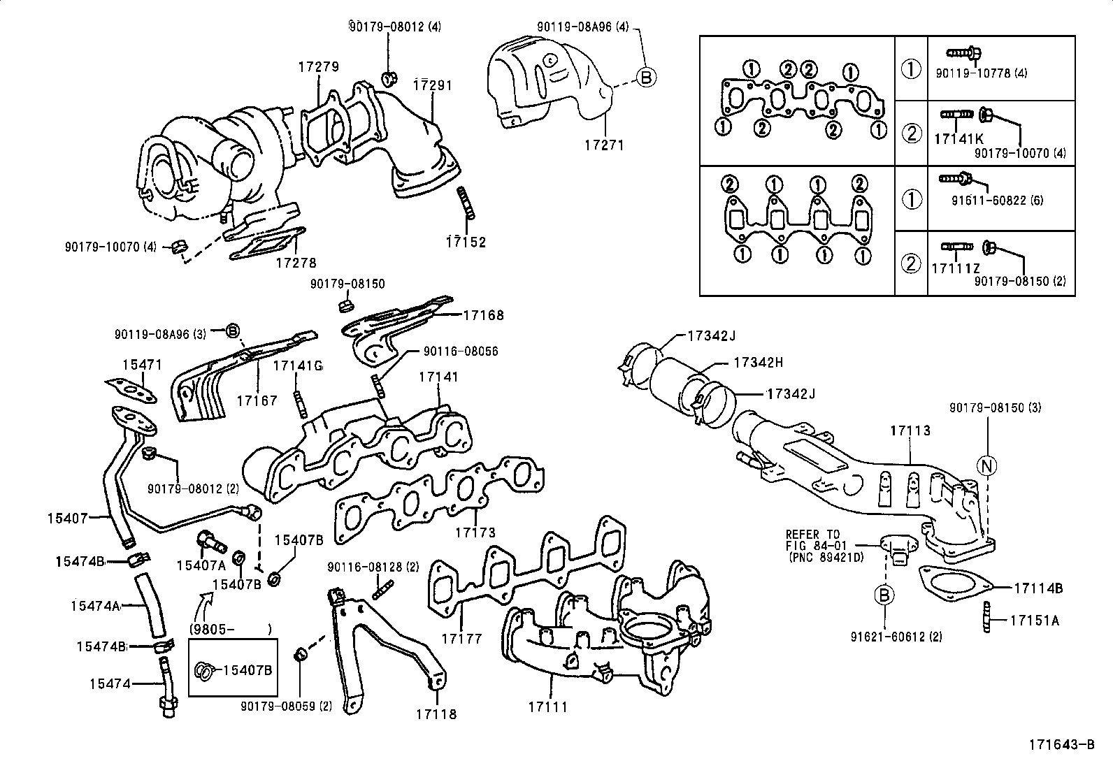 04175-54030 GASKET KIT, TURBOCHARGER product image