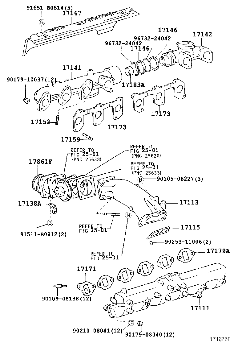 90116-10171 BOLT, STUD(FOR MANIFOLD TO CYLINDER HEAD) product image