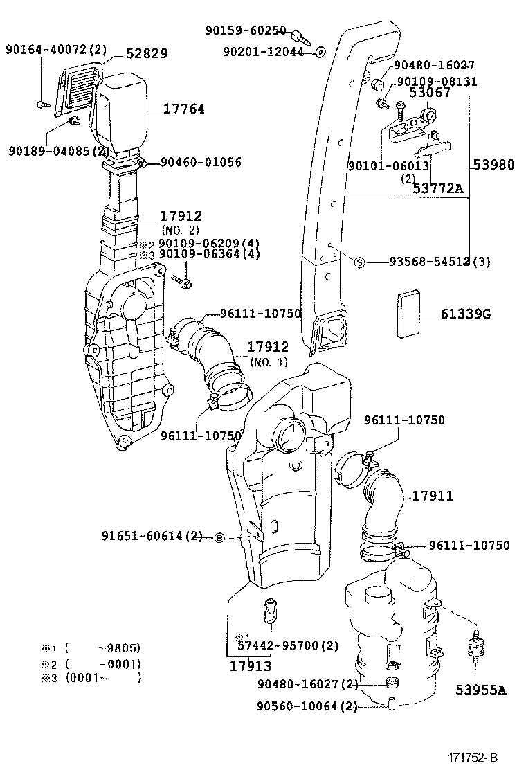 17705-75010 CAP SUB-ASSY, AIR CLEANER product image