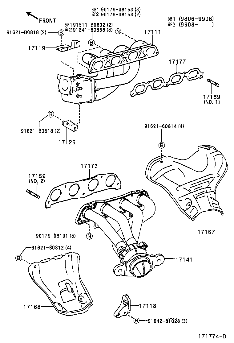 17167-22020 INSULATOR, EXHAUST MANIFOLD HEAT, NO.1 product image