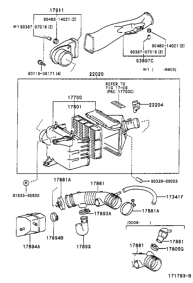 22204-0C010 METER SUB-ASSY, INTAKE AIR FLOW product image