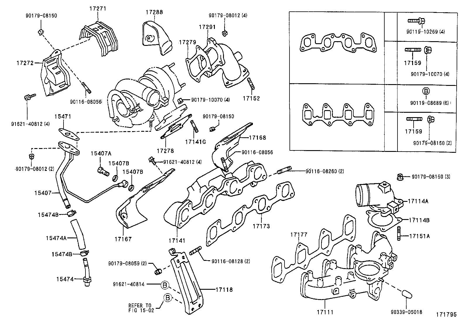 90116-10171 BOLT, STUD(FOR MANIFOLD TO CYLINDER HEAD) product image