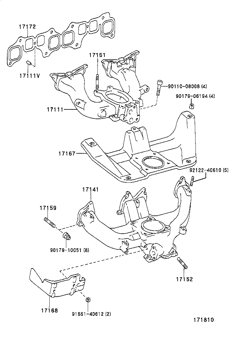 17111-05030 MANIFOLD, INTAKE product image