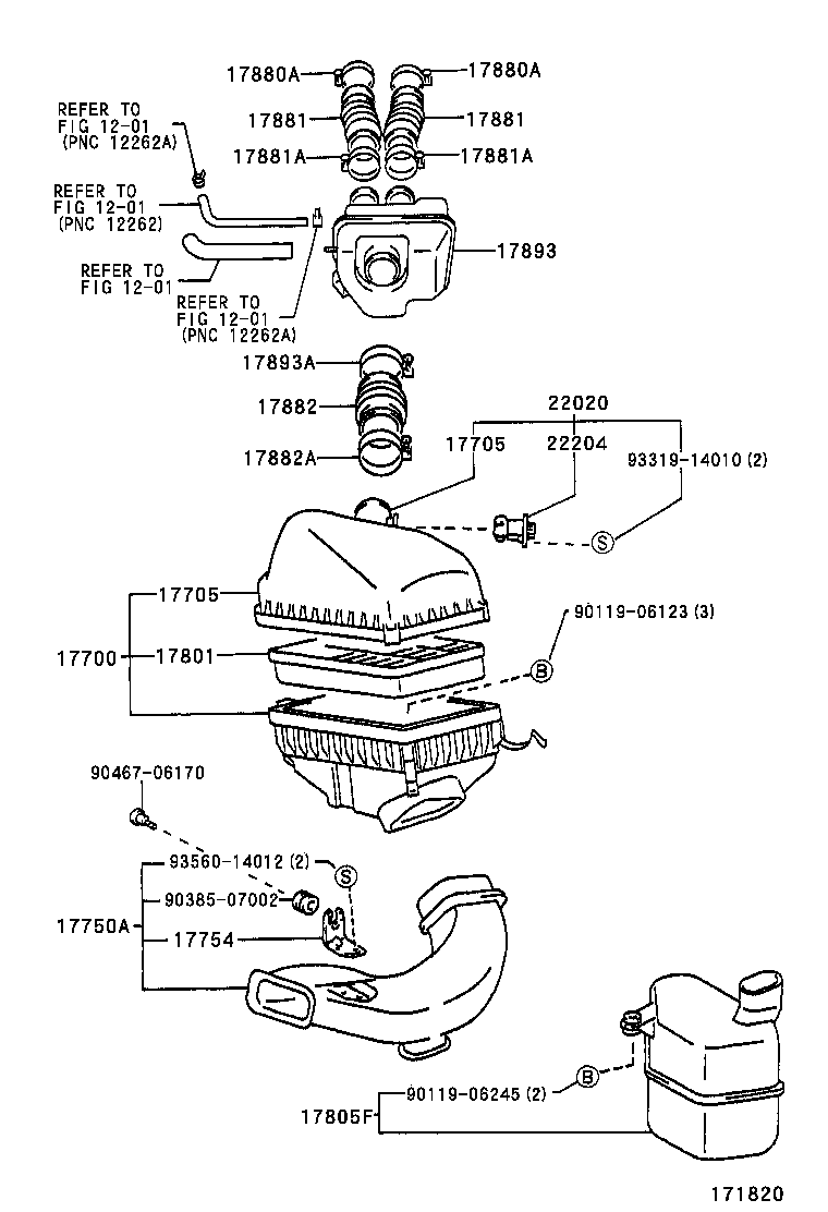 17705-20090 CAP SUB-ASSY, AIR CLEANER product image