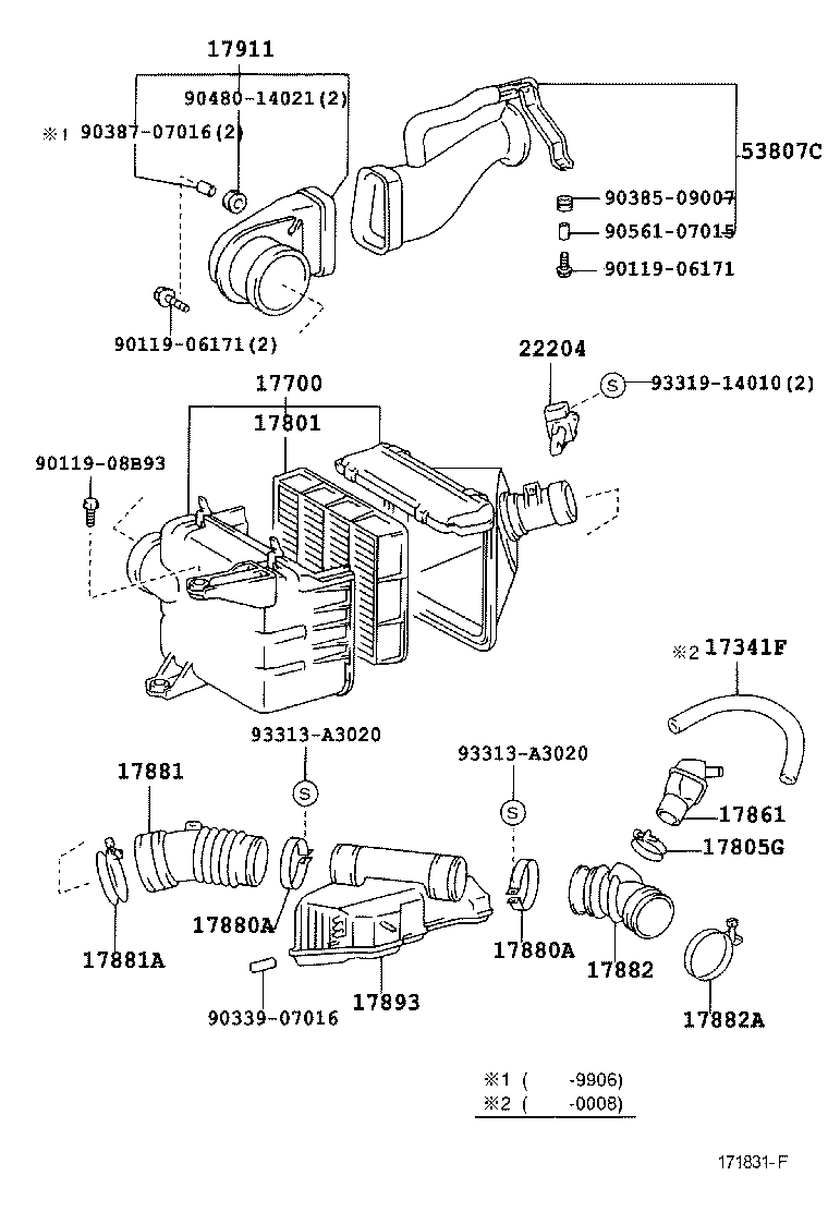 96134-42100 CLAMP, HOSE(FOR AIR HOSE, NO.3) product image