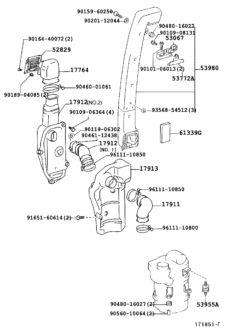 17705-75010 CAP SUB-ASSY, AIR CLEANER product image