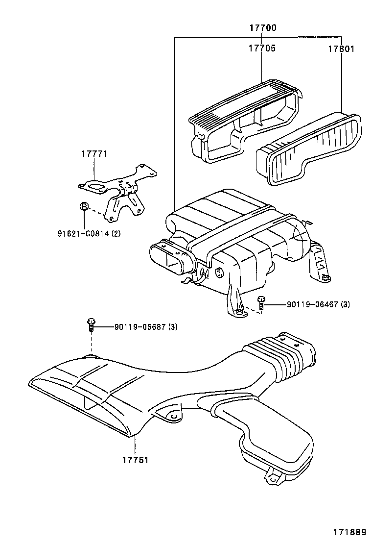 17341-46210 HOSE, AIR, NO.1 product image
